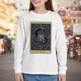 The Reader Tarot Card Mystic Dragon Book Magic Youth Long Sleeve Tee