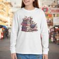 Reading A Book Per Day Keeps Reality Away Skeleton Books Youth Long Sleeve Tee Reading A Book Per Day Keeps Reality Away Skeleton Books Youth Long Sleeve Tee