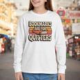 Reading Bookmarks Are For Quitters Reader Book Lovers Youth Long Sleeve Tee