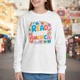 Reads Across Tee America Reading Teacher Books Reader Kids Youth Long Sleeve Tee Reads Across Tee America Reading Teacher Books Reader Kids Youth Long Sleeve Tee