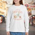 I Run ON HOT Tea & Books Reader Reading Meme Youth Long Sleeve Tee