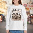Salem Book Club Bookish Halloween Retro Salem Witch Book Youth Long Sleeve Tee Salem Book Club Bookish Halloween Retro Salem Witch Book Youth Long Sleeve Tee
