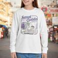 Smut Goblin Reading Club Book Lover Dark Academia Youth Long Sleeve Tee