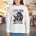 Smut Reader Spicy Book Romance I Like Them Thick & Spicy Youth Long Sleeve Tee