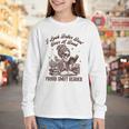 Smut Reader Spicy Romance Look Better Bent That Over A Book Youth Long Sleeve Tee