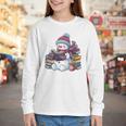 Snowman Reading Book Lovers Christmas Bookworm Librarian Youth Long Sleeve Tee Snowman Reading Book Lovers Christmas Bookworm Librarian Youth Long Sleeve Tee