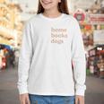 Stay Home Read Books Love Dogs Youth Long Sleeve Tee Stay Home Read Books Love Dogs Youth Long Sleeve Tee