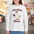 Teacher Silly Goose Reading Book Teaching Tiny Human Tamer Youth Long Sleeve Tee Teacher Silly Goose Reading Book Teaching Tiny Human Tamer Youth Long Sleeve Tee