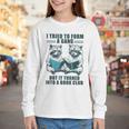 I Tried To Form Gang But It Turned Into A Book Club Raccoon Youth Long Sleeve Tee I Tried To Form Gang But It Turned Into A Book Club Raccoon Youth Long Sleeve Tee