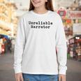 Unreliable Narrator Writer Literary Book Author Bookworm Youth Long Sleeve Tee