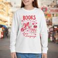 Valentines Book Lover Romance Books Are My Love Language Youth Long Sleeve Tee Valentines Book Lover Romance Books Are My Love Language Youth Long Sleeve Tee