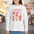 Valentines Reading Book Lover All Booked For Valentine's Day Youth Long Sleeve Tee