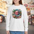Vintage Cozy Winter Hot Cocoa Books Gingerbread Book Lovers Youth Long Sleeve Tee Vintage Cozy Winter Hot Cocoa Books Gingerbread Book Lovers Youth Long Sleeve Tee