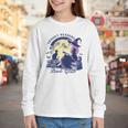 Vintage Sexy Witch Spooky Readers Book Lover Club Halloween Youth Long Sleeve Tee