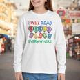 I Will Read Books Everywhere Across America Child Readers Youth Long Sleeve Tee