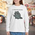 Women's i Require Books Raccoon Youth Long Sleeve Tee Women's i Require Books Raccoon Youth Long Sleeve Tee