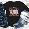 100 Days Of Coffee And Chaos Coquette Bow Book Apple Youth Long Sleeve Tee