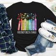 8647 Foxtrots Tangos Deltas Book Flower Resist Book Lovers Youth Long Sleeve Tee