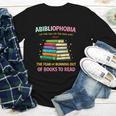 Abibliophobia Book Lovers Graphic Youth Long Sleeve Tee Abibliophobia Book Lovers Graphic Youth Long Sleeve Tee