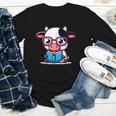 Adorable Book Lover Cow With Reading Glasses Cute Youth Long Sleeve Tee Adorable Book Lover Cow With Reading Glasses Cute Youth Long Sleeve Tee