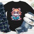 Adorable Book Lover Maine Coon Cat With Reading Glasses Cute Youth Long Sleeve Tee Adorable Book Lover Maine Coon Cat With Reading Glasses Cute Youth Long Sleeve Tee