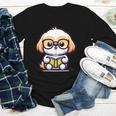 Adorable Book Lover Shih Tzu With Reading Glasses Cute Youth Long Sleeve Tee Adorable Book Lover Shih Tzu With Reading Glasses Cute Youth Long Sleeve Tee