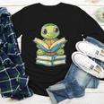 Adorable Turtle Reading Books Youth Long Sleeve Tee