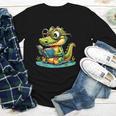 Alligator Reading a Book Animal Youth Long Sleeve Tee