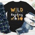 Animal Print Read A Book Character Kids Wild About Reading Youth Long Sleeve Tee