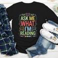 Ask Me What I'm Reading Bookworm Librarian Reader Youth Long Sleeve Tee Ask Me What I'm Reading Bookworm Librarian Reader Youth Long Sleeve Tee