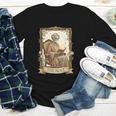 The Aunt Tarot Card Women Skeleton Aunty Book Lover Youth Long Sleeve Tee