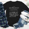 Aziraphale's Bookshop AZ Fell And Co Literary Antiquarian Youth Long Sleeve Tee