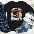 I LIKE BIG BOOKS AND I CANNOT LIE Book Lover Print Youth Long Sleeve Tee