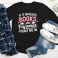 Book & Pajamas Humorous Book Lover Reading Bedtime Youth Long Sleeve Tee