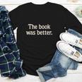 The Book Was Better Distressed Grunge Minimalist Text Youth Long Sleeve Tee The Book Was Better Distressed Grunge Minimalist Text Youth Long Sleeve Tee