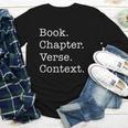 Book Chapter Verse Context Theology Christian Reformed Youth Long Sleeve Tee