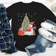 Book Christmas Tree Bookworm Gingerbread Man Snowman Reading Youth Long Sleeve Tee Book Christmas Tree Bookworm Gingerbread Man Snowman Reading Youth Long Sleeve Tee