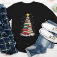 Book Christmas Tree Book Lover Teacher Librarian Youth Long Sleeve Tee