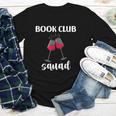 Book Club Squad Reading Bookworm Wine Lover Humor Youth Long Sleeve Tee