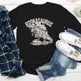 Book Dinosaur Bookworm T-Rex Dino Reading Books Book Youth Long Sleeve Tee