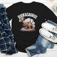 Book Dinosaur T-Rex Bookworm Dino Book Reading Youth Long Sleeve Tee