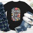 Book Fair Vibes Groovy 70s Retro School Librarian Youth Long Sleeve Tee