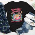 Book Girl Summer Beach Vacation Book Lover Youth Long Sleeve Tee