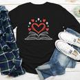 Book Heart Read Book Reading Librarian Men Women Kids Youth Long Sleeve Tee