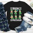 Book Leprechaun St Patrick's Day Library Librarian Reading Youth Long Sleeve Tee