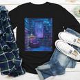 Book Library Bookshelf Armchair Window Pattern Print Youth Long Sleeve Tee