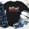 Book Lover Freedom Librarian Vintage Retro Reading Present Youth Long Sleeve Tee Book Lover Freedom Librarian Vintage Retro Reading Present Youth Long Sleeve Tee