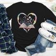 Book Lover Heart Shaped Reading Art Bookworm Youth Long Sleeve Tee