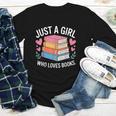 Book Nerd Just A Girl Who Loves Books Literary Enthusiast Youth Long Sleeve Tee