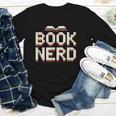 Book Nerd Retro Pixel Reading Librarian Aesthetic Youth Long Sleeve Tee
